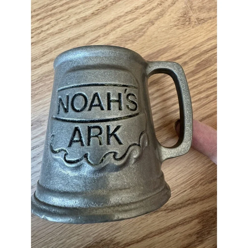 Pewter Noah’s Ark‎ Mug & Plate Childs Set York Metal 1977